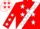 Silk - Red, red 'vb' on white sash with white stars