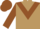 Silk - light brown, brown chevron, brown sleeves and cap
