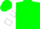 Silk - Green, white circled white 'wt', white bars on sleeves