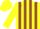 Silk - Yellow, brown epaulettes , brown stripes, yellow cap