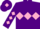 Silk - Purple, pink triple diamond, diamonds on sleeves, purple cap, pink diamond