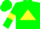 Silk - Forest green, yellow triangle and armlets, green cap