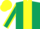 Silk - Dark green body, yellow stripe, dark green arms, yellow seams, yellow cap