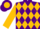 Silk - Purple, gold diamonds on front, gold sun on back, gold triangles on sleeves