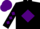 Silk - Black, purple diamond, purple diamonds on sleeves, black and purple cap