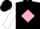 Silk - Black, pink diamond, white slvs