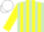 Silk - LIGHT GREEN and YELLOW STRIPES, yellow sleeves, white cap