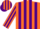 Silk - Orange & purple stripes