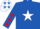Silk - Royal blue, white star, royal blue sleeves, red stars and cap