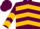 Silk - Maroon and hunter green, gold chevrons