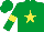Silk - Emerald green, yellow star and armlets