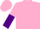 Silk - Pink, purple horse head, pink and purple vertically halved slvs
