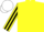 Silk - Yellow body, yellow arms, black striped, white cap