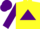 Silk - Yellow body, purple triangle, purple arms, purple cap