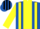 Silk - Royal blue,yellow panel, black braces, yellow stripes on sleeves