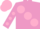 Silk - Mauve, large pink spots, mauve sleeves, pink spots, pink cap