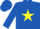 Silk - Royal blue, yellow star