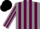 Silk - Grey body, garnet striped, grey arms, garnet striped, black cap