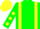 Silk - Kelly green, yellow braces and 'w', yellow dots on sleeves, green and yellow cap