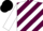 Silk - Maroon and White diagonal stripes, white sleeves, black cap