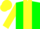 Silk - Green body, yellow stripe, yellow arms, yellow cap