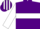 Silk - Purple, white hoop and sleeves, striped cap