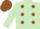 Silk - Light green, brown spots, brown cap