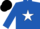 Silk - Royal blue, white star, white armlet, black cap