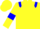 Silk - Yellow body, blue epaulettes, yellow arms, blue armlets, yellow cap