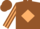 Silk - Brown, tan diamond frame, tan diamond stripe on sleeves
