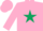 Silk - Pink, Dark Green star