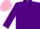 Silk - Purple, pink fleur de lis, purple sleeves, pink cap