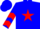 Silk - Blue, white 'bsd' on red star, red chevrons on sleeves