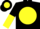Silk - Black, yellow ball, black and yellow halved sleeves
