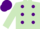 Silk - Light Green, Purple spots, Purple cap