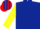 Silk - Dark Blue, Yellow sleeves, Dark Blue and Red striped cap