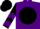 Silk - Purple, black ball, silver 'sws', black sleeves, purple chevrons, black cap