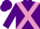 Silk - Purple, mauve cross belts