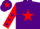 Silk - Purple, red star, red sleeves, purple stars, purple cap, red star