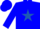 Silk - blue, royal blue star