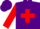 Silk - Purple, red cross, red sleeves