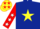 Silk - Dark blue, yellow star, red sleeves, white stars and cap