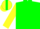Silk - Green, green 'aa' in yellow emblem, green stripe with 'aa' on yellow sleeves