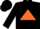 Silk - Black body, orange triangle, black arms, black cap