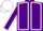 Silk - Purple body, white seams, purple arms, white seams, white cap, purple striped