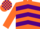 Silk - Orange, purple chevrons, orange sleeves, check cap