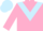 Silk - Pink, light blue chevron, pink arms, light blue cap