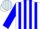 Silk - White, light blue blocks, blue stripes on sleeves