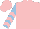 Silk - Pink, light blue and pink chevrons on sleeves