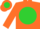 Silk - Orange, lime green ball